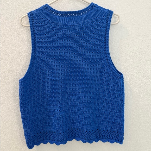 NWT J Cree Crochet Sleeveless Top size L - Picture 2 of 3